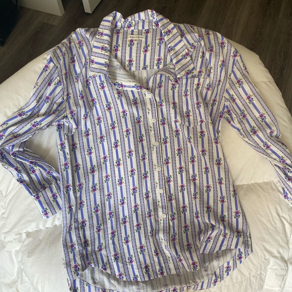 For Love & Lemons Patterned Oversize Button Down